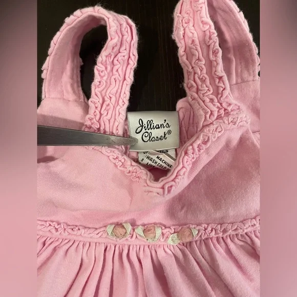 Jillians Closet *NWOT* Cotton Pink Dress. Size 6mo - Picture 4 of 6